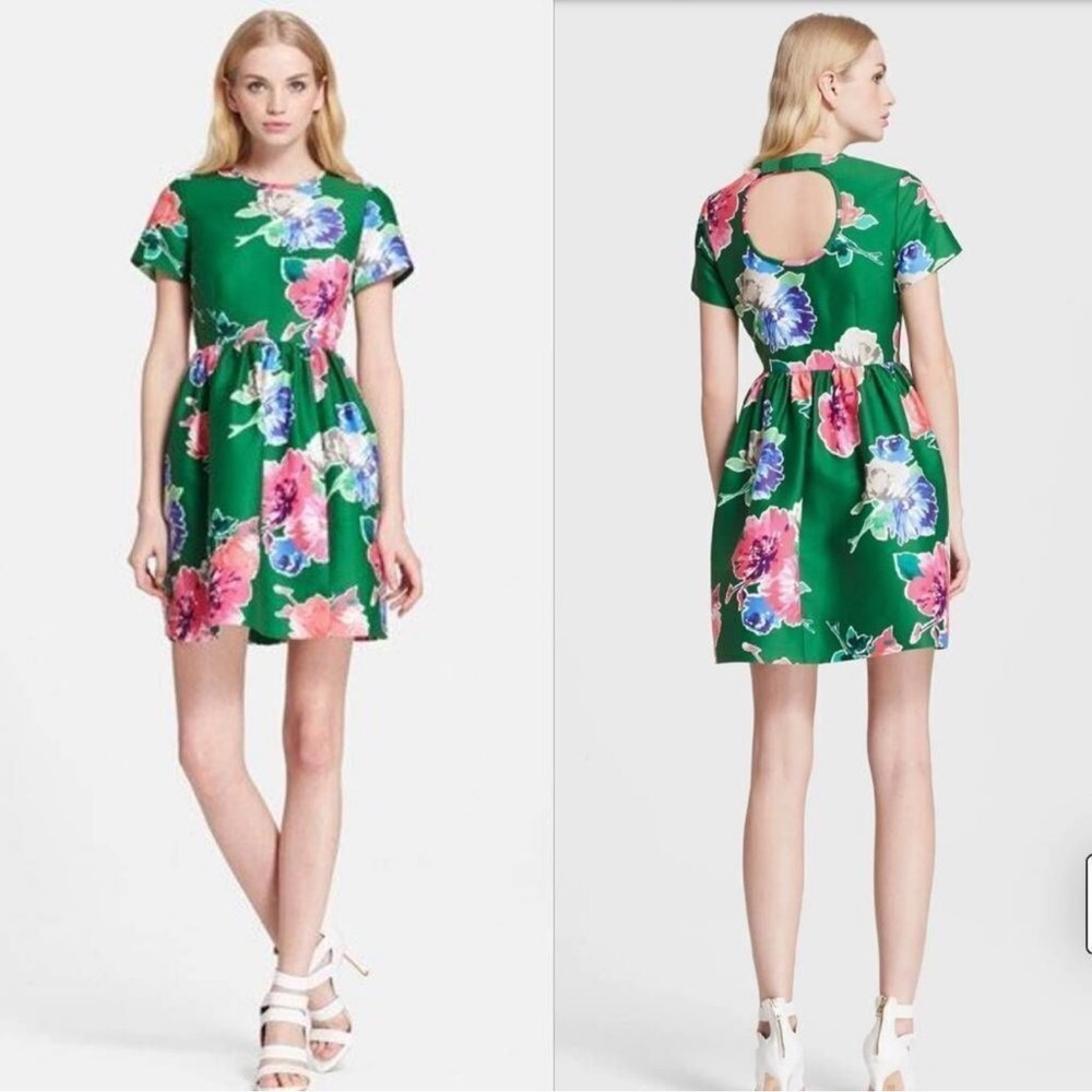 Kate Spade Stelli Green Floral Dress